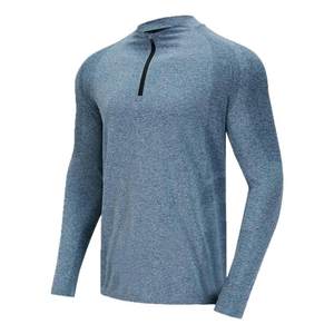 
Decathlon quick drying long-sleeved T-shirt men's autumn training fitness suit warm long-sleeved quick drying sports top SAX2