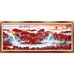 2023 New Style Embroidered Good Luck Cross Stitch Finished Product, Living Room Landscape Painting Has Been Embroidered For Sale