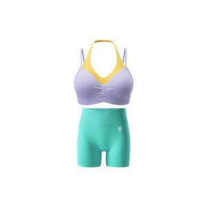 
FRESOUGHT Pair of sports bras, women's yoga suit, fitness shorts, hip-raising three-pointer, beautiful back underwear vest