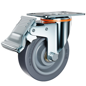 
Rubber silent wheel 1.5 inch 2 inch 3 inch 4 inch 5 inch universal wheel wheel trailer wheel small wheel caster wheel