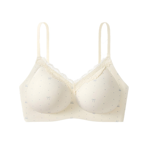 
Underwear women's seamless small breasts gathered sexy lace pure lust style big breasts appear smaller 2026 new girl student bra