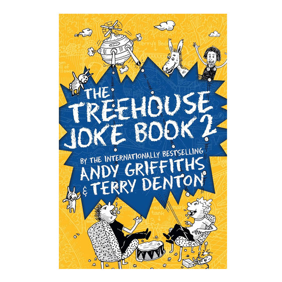 英文原版绘本Andy Griffiths: The Treehouse Joke Book #2 树屋故事的笑话书2 小屁孩树屋历险记课外阅读章节桥梁漫画平装