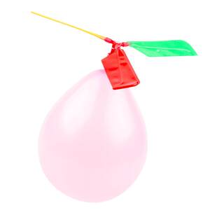 Internet celebrity flying balloon outdoor children's small toy boy flying sky rocket helicopter bamboo dragonfly steam ball