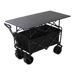 Stall trolley folding outdoor camper parasol