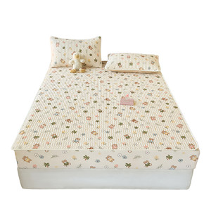 
Ice Silk Sheet Latex Mat Bedspread Mattress Protector Cover Summer Cool 2026 New Sheet Single Piece All-inclusive