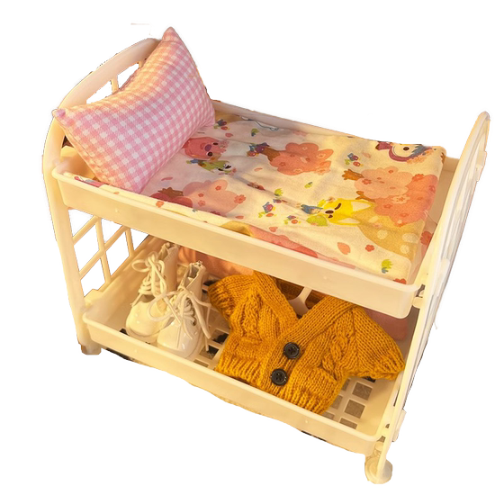 Cotton Doll House Bed 20cm Cheap OB11 Double layered Mini Furniture Special Scene Baby Cute Matching
