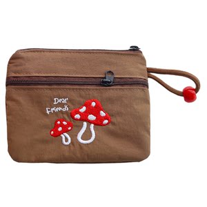 
Japanese cute multi-layered small wallet, simple new retro mini bag, zipper coin purse, card holder key