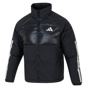 
Adidas sports suit men's winter new stand-up collar down jacket warm plus fleece trousers straight pants