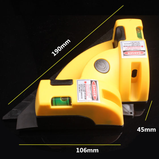 90度直角绿光激光水平仪红外线窗帘裁布直线水平尺地线仪打线器
