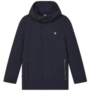 
FILA official men's top two-piece set 2024 spring new warm cotton jacket three-in-one hooded jacket