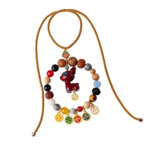 
Facts of Cinnabar Yilu Ping'an Automobile Pendant Car Interior Pendant Rearview Mirror Five-way God of Wealth High-end Gift