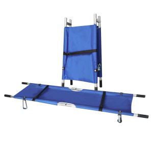 
Stretcher for carrying people up and down stairs at home, folding portable aluminum alloy hospital simple emergency rescue single frame for the elderly