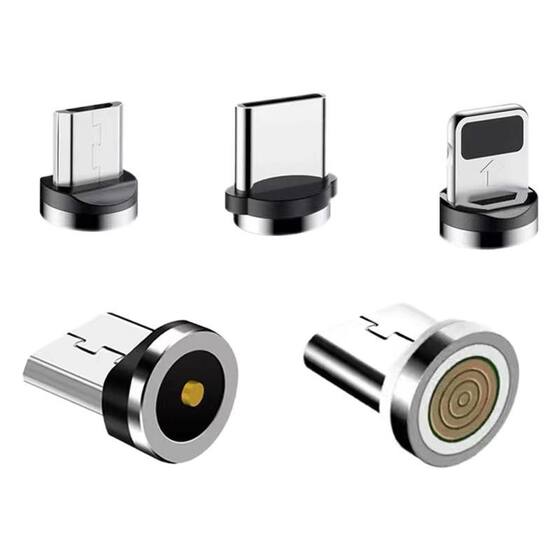 Single-contact universal magnetic head seven-contact fast charging Android type-c suitable for Apple Huawei vivo mobile phone head