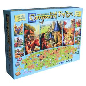 
Carcassonne board game big box version Kaka city base plus 11 expansion river main church monastery full set of casual games