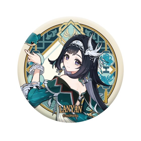 
[Genshin Impact Official] Liyuegang Theme Series Character Badge Olive Zhongli Blue Inkstone Genshin