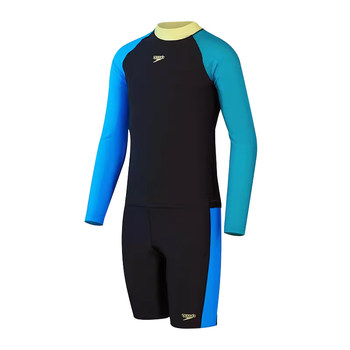 Speedo Children's Splitting Long -sleeved Sunscreen Sweater
