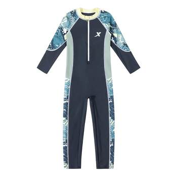 Tibon Children's Swimsuit Boys Conjusational Sleeve Long Pants
