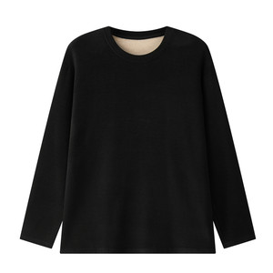 
Half-ink large size men's 0 polyester German velvet bottoming shirt 200-300*0.5kg warm inner layer plus fat enlarged long-sleeved T-shirt