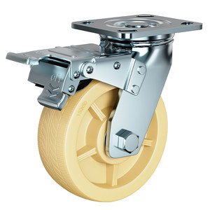 
6-inch nylon universal wheels and heavy duty 4-inch 5-inch 8-inch industrial castor hand push flat brake wheel directional wheel