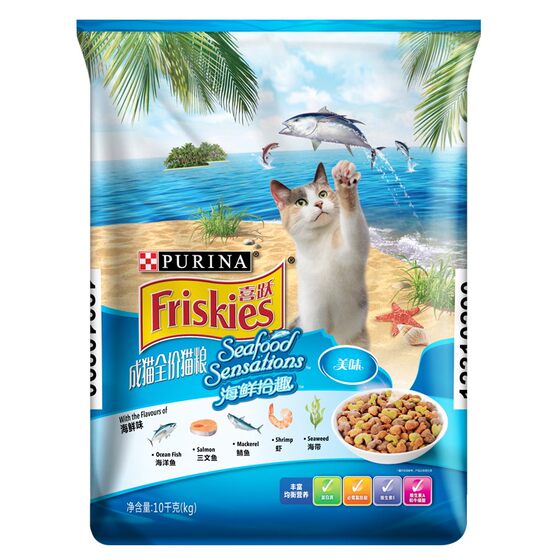 
Xiyue Cat Food Full Price Seafood Indoor Cat Food 10kg20*0.5kg Joy Kitty Food Remove Hair Balls and Weight Loss Hair and Cheeks