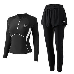 
361 jellyfish swimsuit women's long-sleeved trousers sun protection adult split surfing snorkeling suit full body winter hot spring
