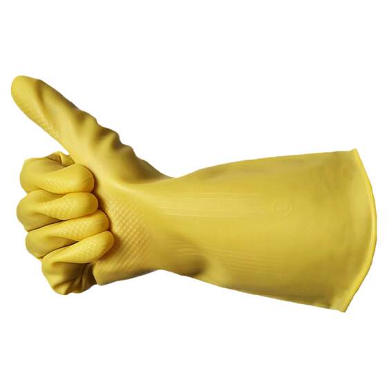 
Thickened beef brand latex washing housework dishwashing rubber leather gloves wear-resistant women's waterproof kitchen durable beef tendon labor insurance