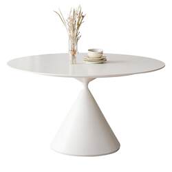 Delifeng slate dining table small apartment round