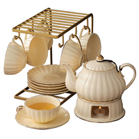 Fruit Teapot Teacup Set - Ceramic Glass Candle British Afternoon Tea Wedding Gift