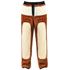 Leather pants men with velvet thick windproof, waterproof and loose large size high -waist deep crotch deep crotch winter riding driving takeaway dry work