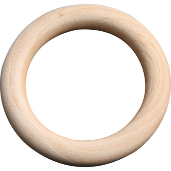 Blank log circle ring wooden buckle DIY wood accessories