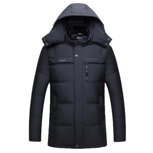 Middle -aged and elderly down jackets Men's short thickened loose loose autumn and winter autumn and winter