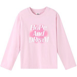 
[Cotton quick-drying T] Annai children's clothing boys and girls round neck long-sleeved T-shirt autumn new bottoming shirt