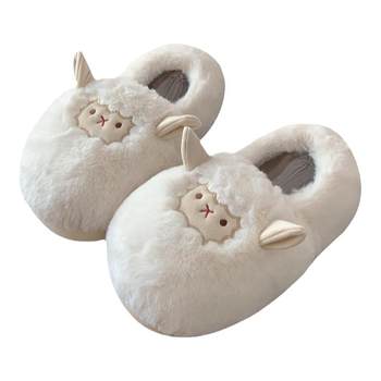 Thin non-slip warm all-inclusive and postpartum cotton slippers