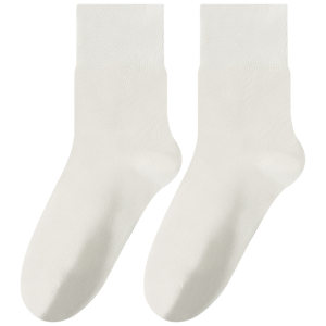 Boneless socks for women in summer thin cotton socks for anti-odor medium socks for summer white piled socks for pine confinement socks ultra-thin
