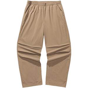 
ANTA Ice Silk Paratrooper Pants丨Retro Wide Leg Pants Men's Pants Summer Trend Loose Woven Casual Sports Long Pants
