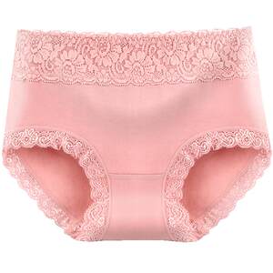 
Women's underwear female pure cotton 100% cotton crotch antibacterial breathable mid-waist tummy control 2026 new large size fat mm shorts