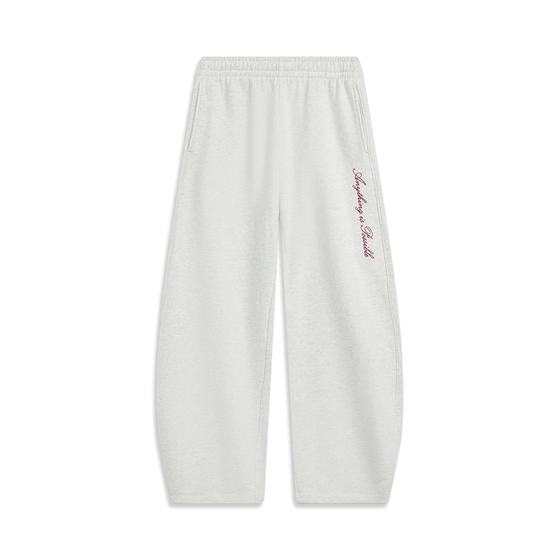 
Li Ning women's sports pants 2026 spring new loose leggings soft and comfortable casual sweatpants AKLW178