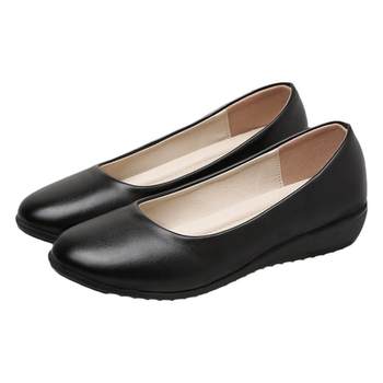 Hotel lady's non -slip soft bottom comfort professional work shoes

