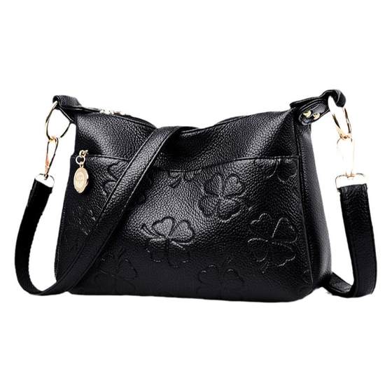 
Genuine leather middle-aged women's bag 2025 summer new style shoulder crossbody bag soft leather mother-in-law bag versatile women's bag