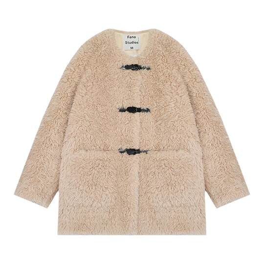 Fan Luo 2023 New Winter Style Fur Buckle Large Volume 