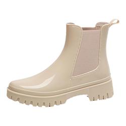 Kamanying Rain Boots Women's Outer Wear Mid-tube Rain Boots Women's Deodorant Waterproof Rubber Shoes Kitchen Non-slip Car Wash Shoes Can Be Worn In All Seasons