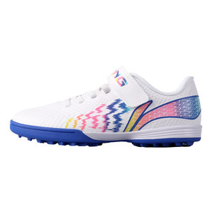 Li Ning Children's Football Shoes Boys Primary School Students TF Broken Nail Girls Children's Professional Youth Training Special Genuine Products