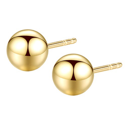 Korean Popular 10k 14k Gold Earrings - Sweet Temperament Men's And Women's Ear Bone Nails, Simple Design, Non-fading