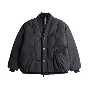 
AOGZ new Chinese Taoist robe cotton jacket for men and women autumn and winter 2025 new workwear cotton jacket fake two-piece couple thickened jacket