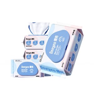 
[Shunbuy] Deyou Baby Wipes Special Wet Wipes for Newborn Baby Hands, Mouth and Farts with Cover 80 Pumps 1 Pack