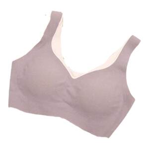 
Gufei 19704 traceless sleep latex girl bra vest style no steel ring gathering sports beauty back lingerie