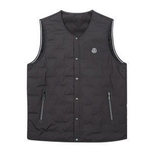 Caizi men's down vest men's 2025 winter new velvet fabric can be worn inside a warm casual vest and light jacket