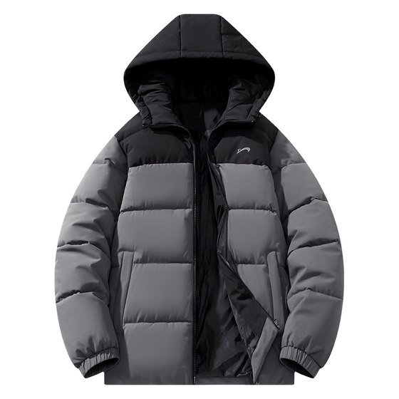 
Guirenniao Men's Cotton Jacket Men's Winter 2026 New Trendy Brand Color Blocking Cotton Coat Couple's Cotton Jacket