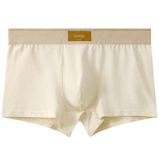 Boxer Homme En Soie De Lait - Respirant Et Confortable, Couleur Unie, Taille Moyenne, Idéal Pour Quotidien