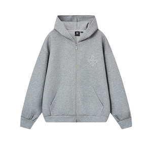 
PALLADIUM Paladin Iris embroidery women's knitted zipper cardigan hooded sweatshirt jacket 1912903